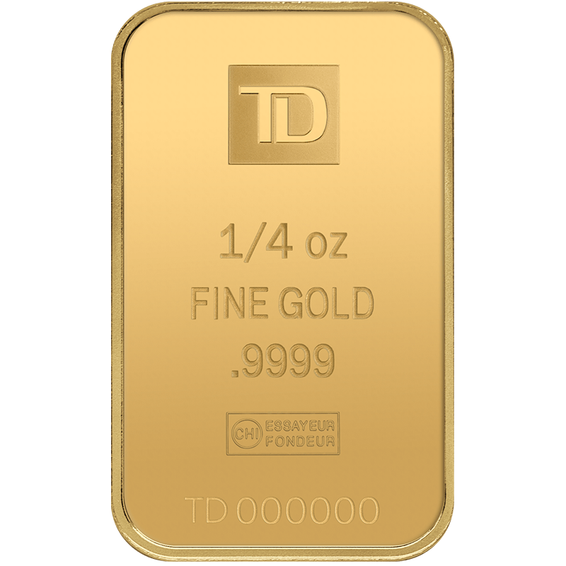 Image pour Lingot d’or TD de 1/4 oz à partir de Métaux précieux TD